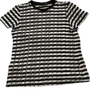 Pink Tartan mesh tee size large